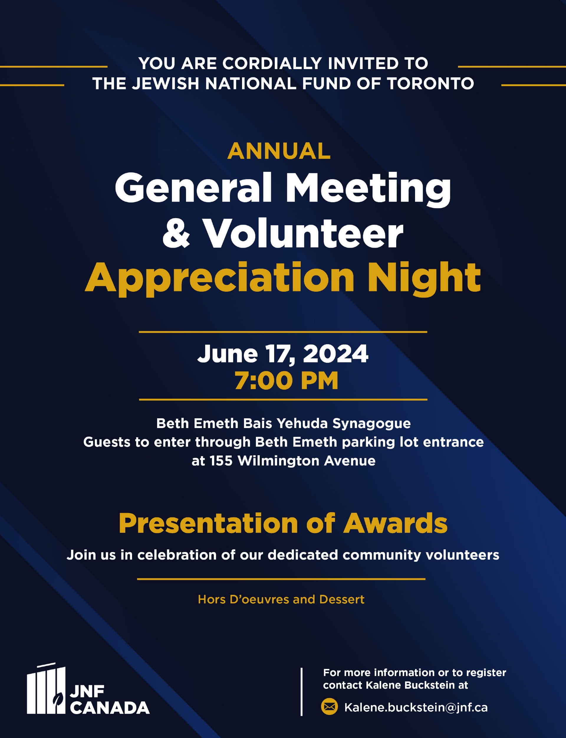 JNF Toronto: Annual General Meeting 2024 JNF Toronto: Annual General Meeting 2024